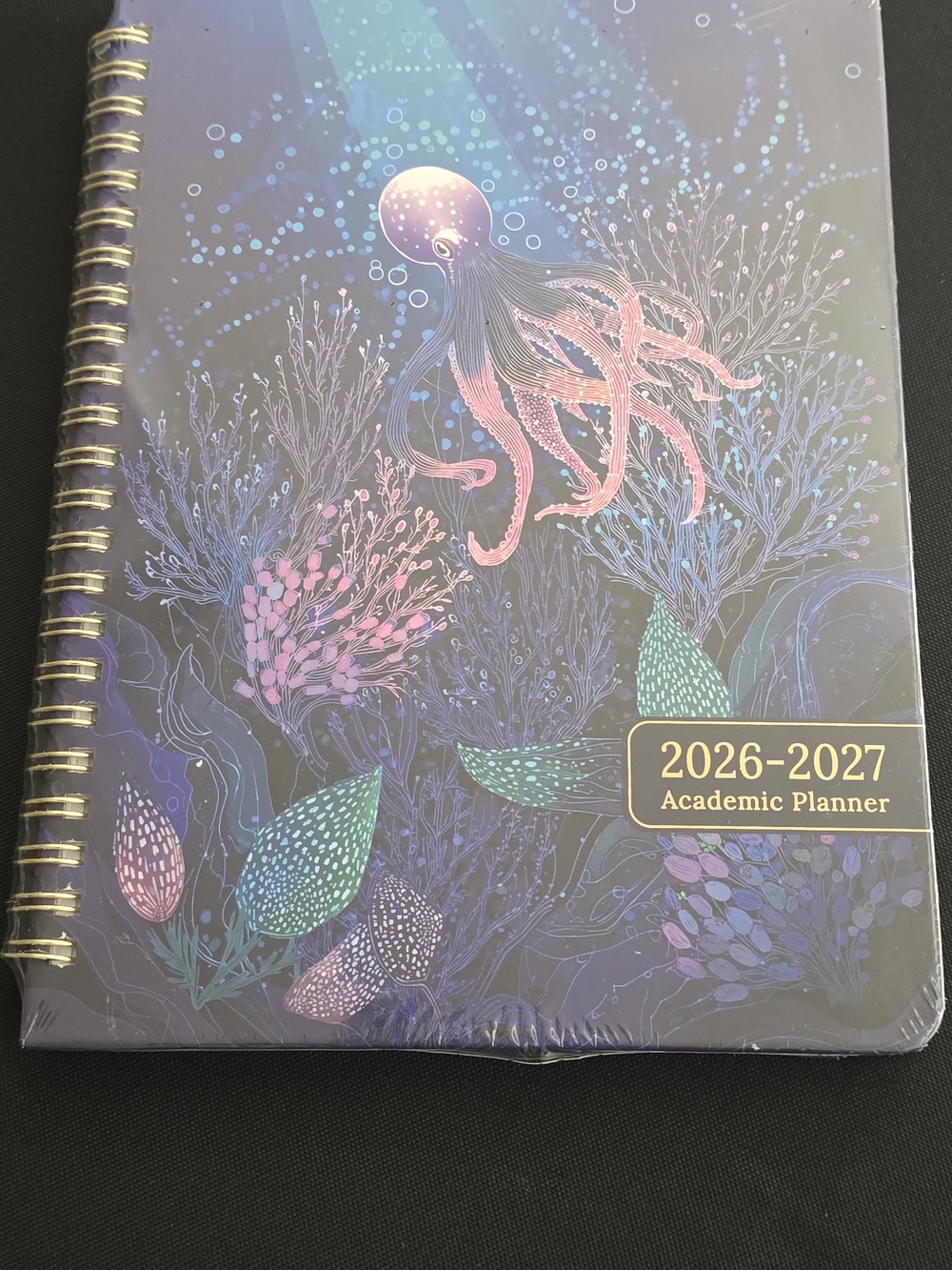 2026-2027 Academic Planner - Ocean Jellyfish Design (Pink, Blue, Purple)